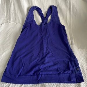 Lululemon loose fit racer back blue tank top